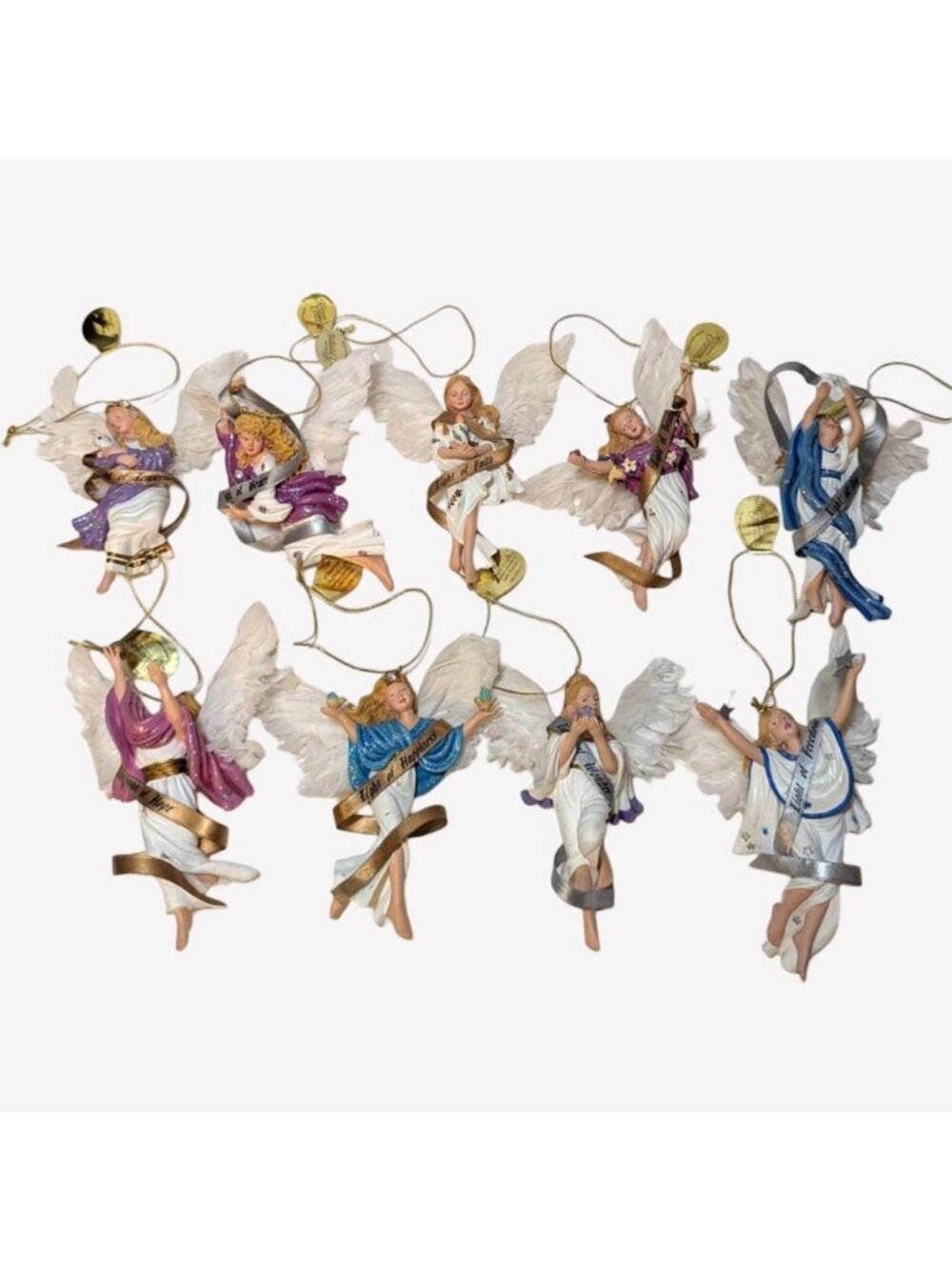 Angels of Light - Ashton Drake 1998 Heirloom Ornaments